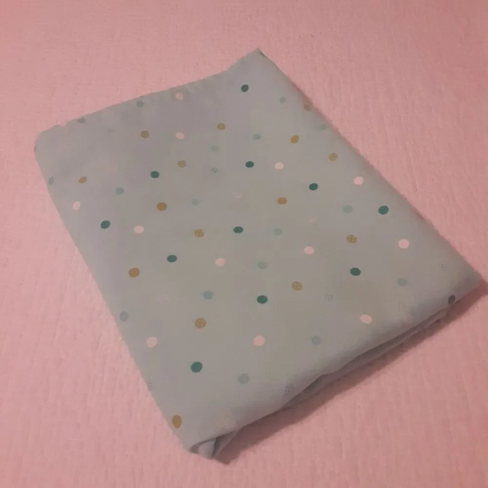Living Sky Blue & Polka Dot Tablecloth 87